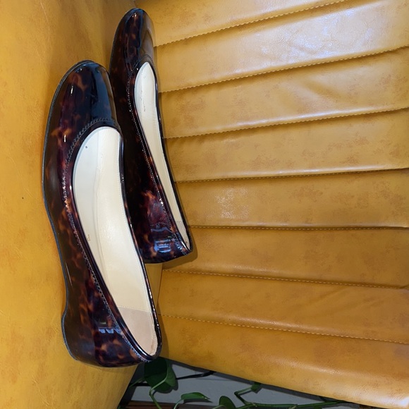 Christian Louboutin, size 39 (9), tortoise shell patent ballet flats - Picture 4 of 7